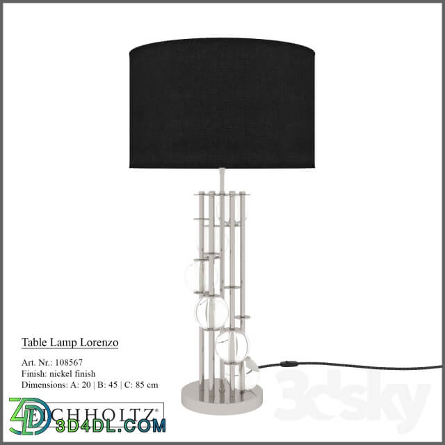 Lorenzo Table Lamp by Eichholtz