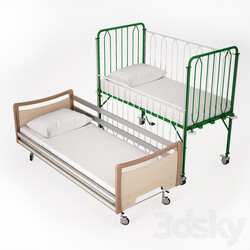 Ambulatory bed adult nursery. 3D Models 