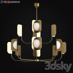 mmlampadari Leaf Chandelier Pendant light 3D Models 