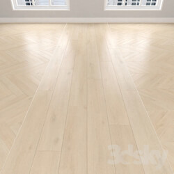 Wood Parquet Sand oak 3 types herringbone linear chevron. 