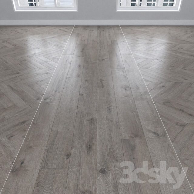 Wood Parquet Oak gray 3 types herringbone linear chevron.