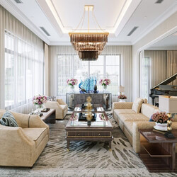 3D Interior House by Hoang Tuan 