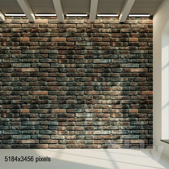 Stone Brick wall. Old brick. 37