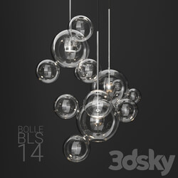 Giopato Coombes BOLLE 14 bubble 2 CLEAR SILVER Pendant light 3D Models 