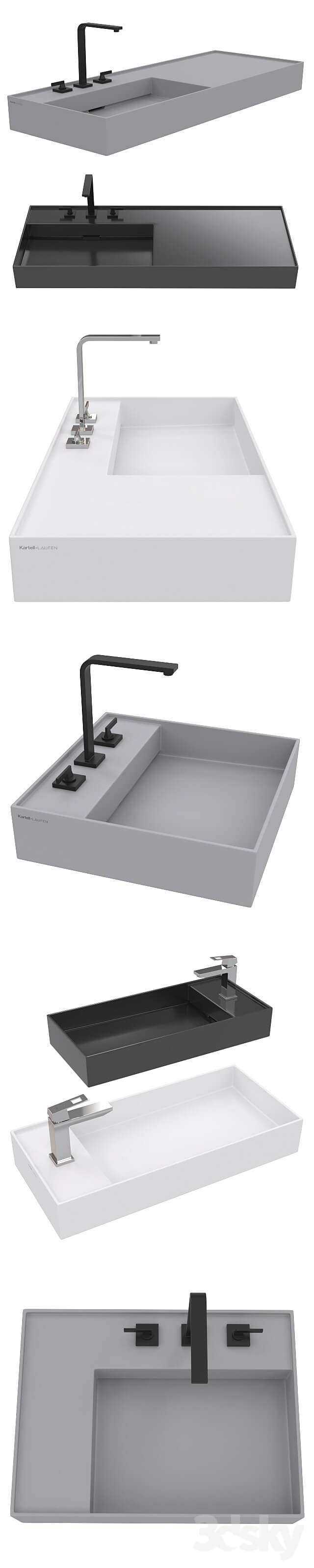Laufen Kartell washbasins.