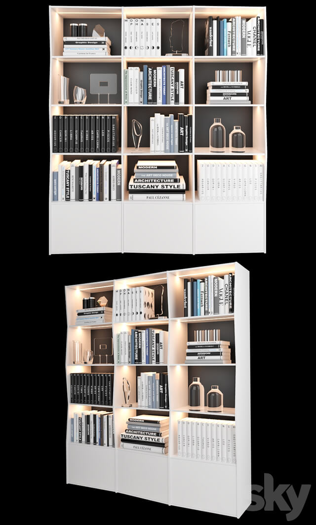 Maisons du Monde set 50 Wardrobe Display cabinets 3D Models