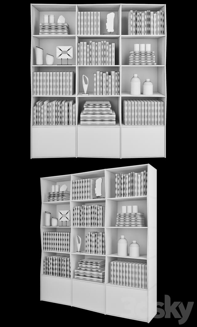 Maisons du Monde set 50 Wardrobe Display cabinets 3D Models