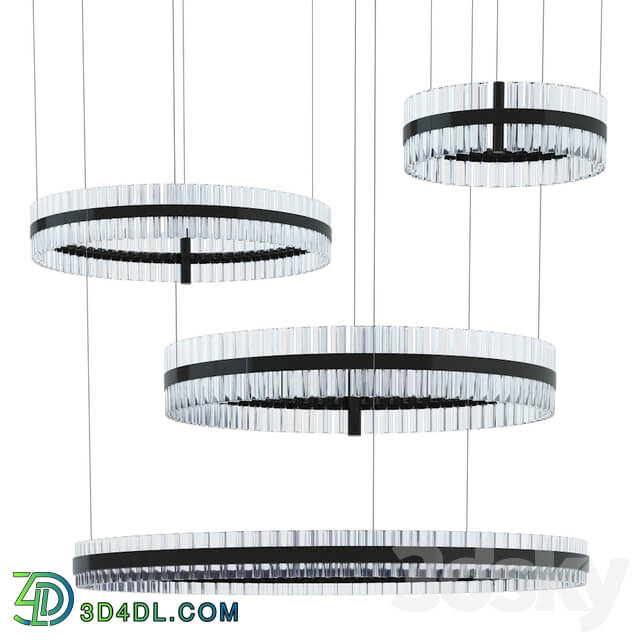 Saturno Not Baroncelli Suspension Black 470 700 1000 1200 Pendant light 3D Models