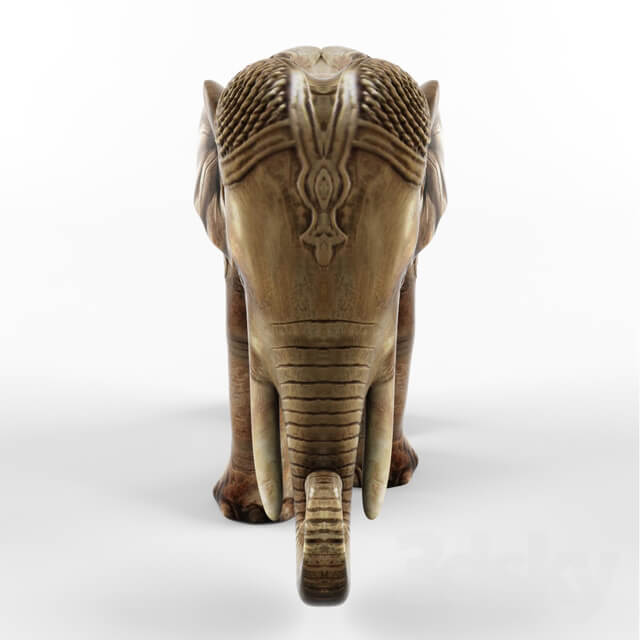 Standing Elephant Figurine