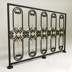 Grille 222 Facade element 3D Models 