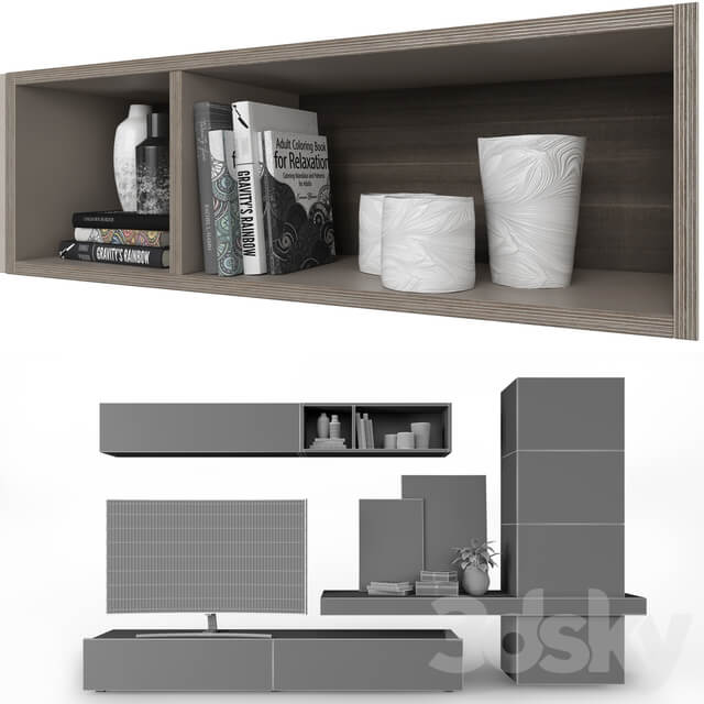 Living room furniture SANTALUCIA MOBILI 3D Models