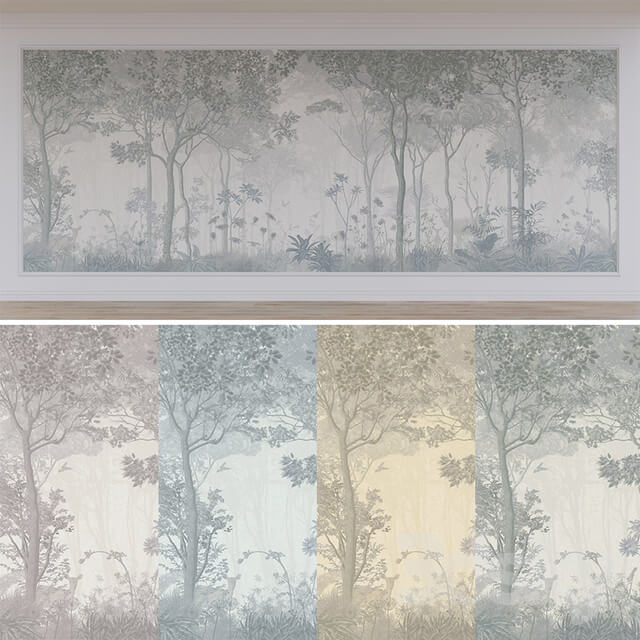 Affresco Morning in the forest