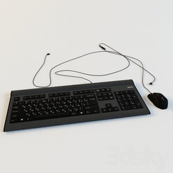 Keyboard and mouse A4 Tech PC other electronics 3D Models 