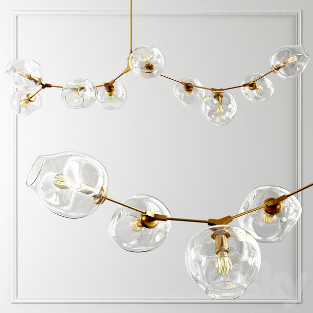 Branching Bubble 9 Lights 2 Pendant light 3D Models