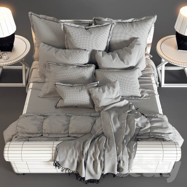 Bed Jamaica Bed Ralph Lauren vray GGX 