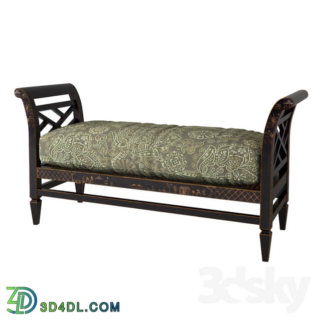 Baker chinoiserie bench 307 56 7