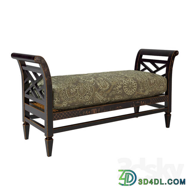 Baker chinoiserie bench 307 56 7