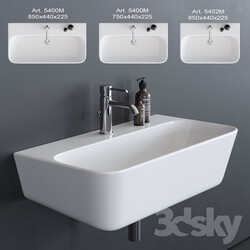 GALASSIA MEG11 Washbasin art. 5400M art. 5401M art. 5402M 