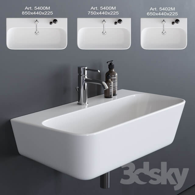 GALASSIA MEG11 Washbasin art. 5400M art. 5401M art. 5402M