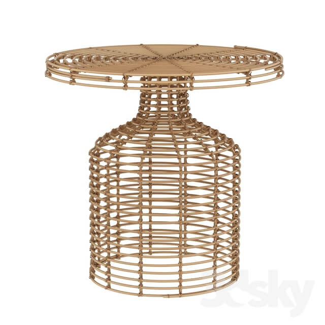 House doctor rattan side table nature