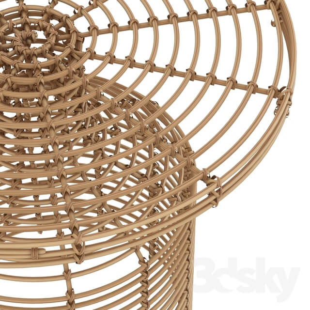 House doctor rattan side table nature