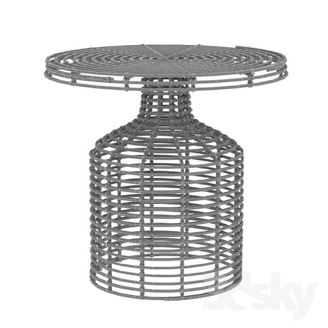 House doctor rattan side table nature