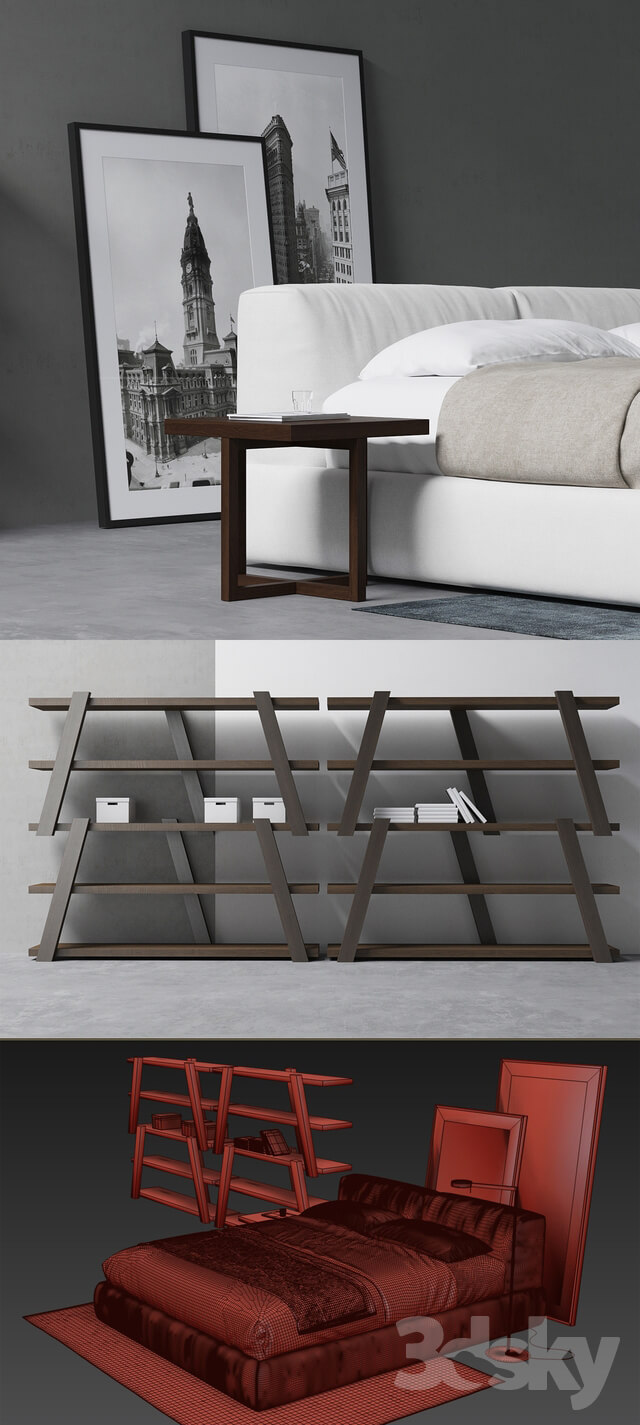 Bed Bolton bed poliform
