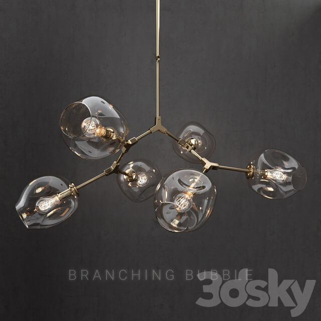 Branching bubble 6 lamps 2 Pendant light 3D Models