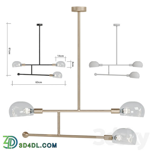 Tangle Chandelier Pendant Pendant light 3D Models