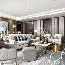  Living Room Interior by Le Anh Tuan 