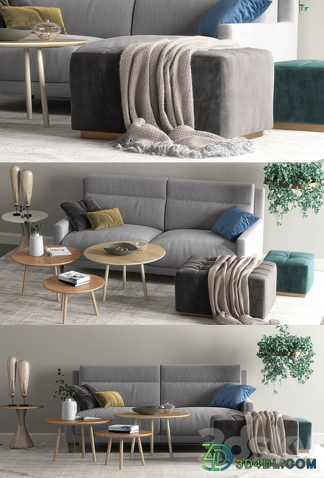 Frajumar sofa Soul set 3D Models