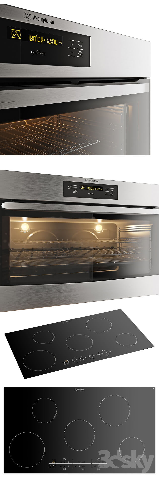 Westinghouse HI954BA WVEP916SB oven and hob 900mm 