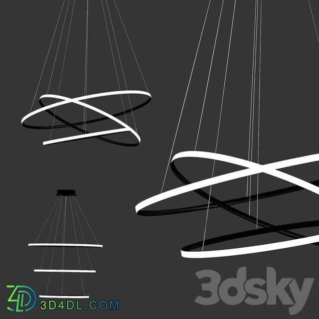 Mossi moderne pendentif Pendant light 3D Models