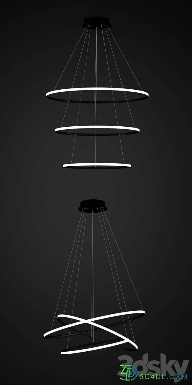 Mossi moderne pendentif Pendant light 3D Models