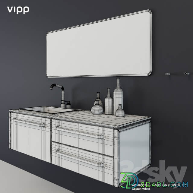 Vipp BATH MODULE MEDIUM SINK LEFT 