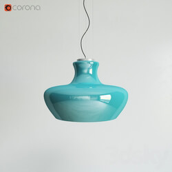 Pendant lamp Ideal Lux ALADINO SP1 D45 AZZURRO Pendant light 3D Models 