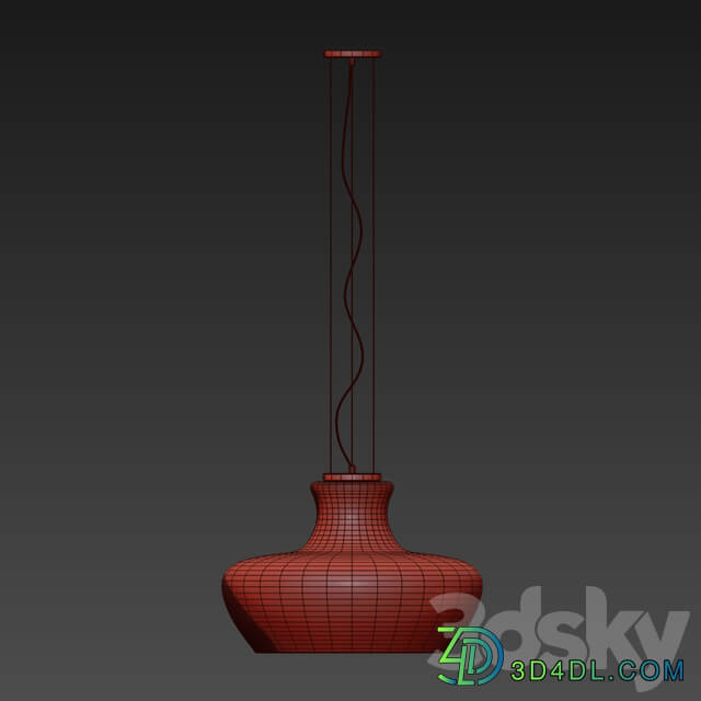 Pendant lamp Ideal Lux ALADINO SP1 D45 AZZURRO Pendant light 3D Models