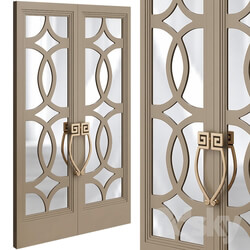 Bronze fretwork door 