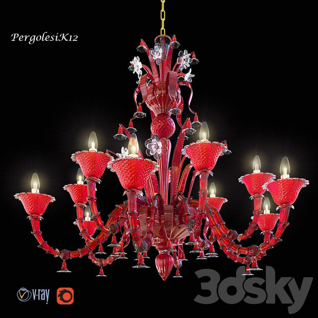 chandelier Formia PergolesiK12 Pendant light 3D Models