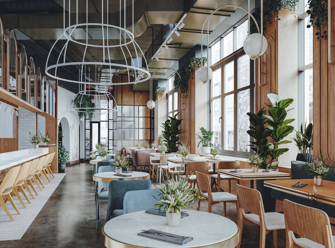 3D Model Interior Restaurant 98 Scenes File 3dsmax By To Tien Vu
