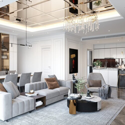  Interior Living Room Model By Quan Nguyen 