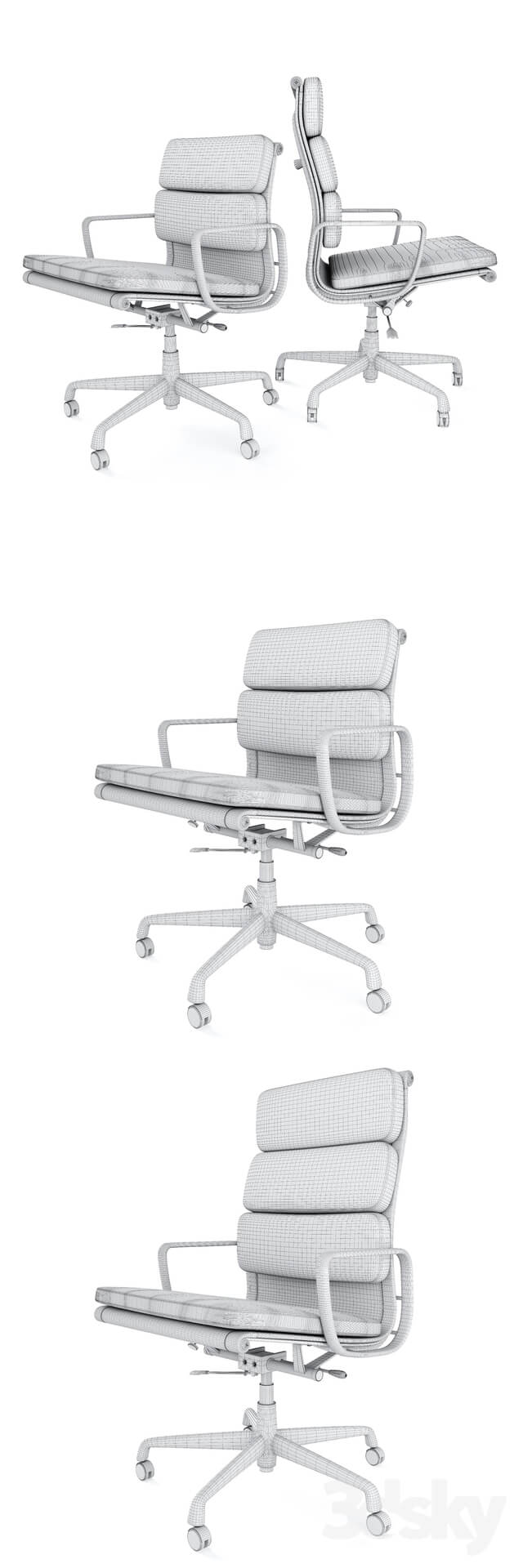 Vitra Soft Pad Chairs EA 217 219