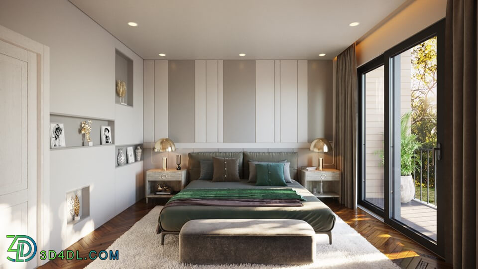 3D Interior Scenes File 3dsmax Model Bedroom 137 By LaThanhDat