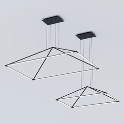 LEDS C4 TUBS Pendant light 3D Models 
