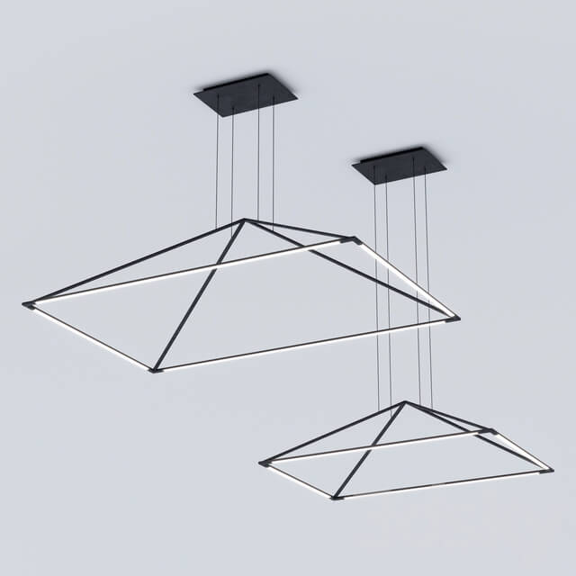 LEDS C4 TUBS Pendant light 3D Models
