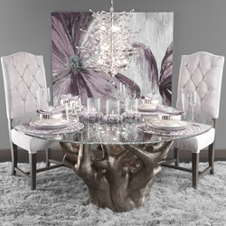 Table Chair Chair and Dining table 