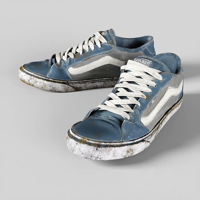 Vans grunge shoes Footwear 3D Models