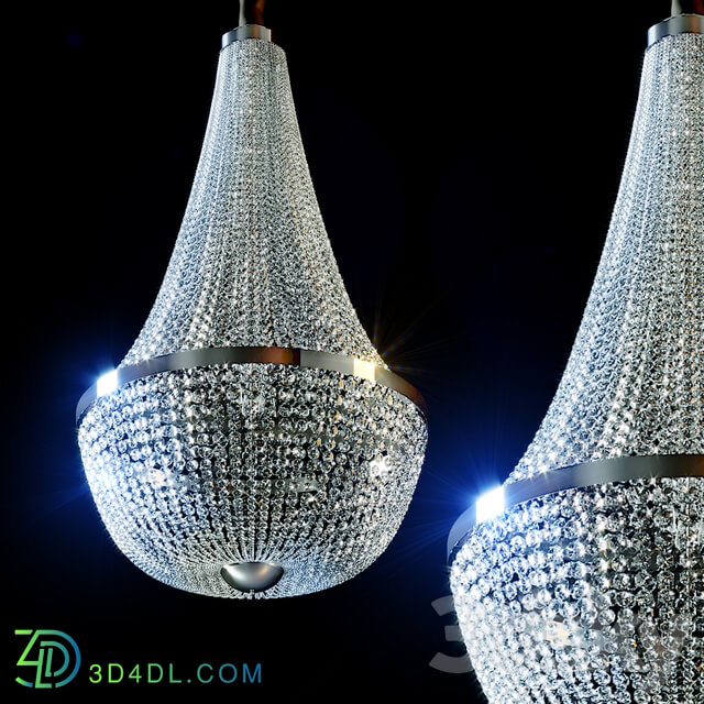 Masiero IMPERO VE 864 10 60 INC height 1.1 m Pendant light 3D Models