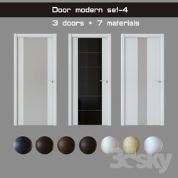 Door modern set 4 