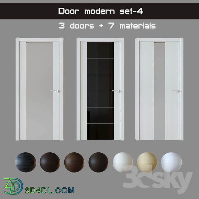 Door modern set 4